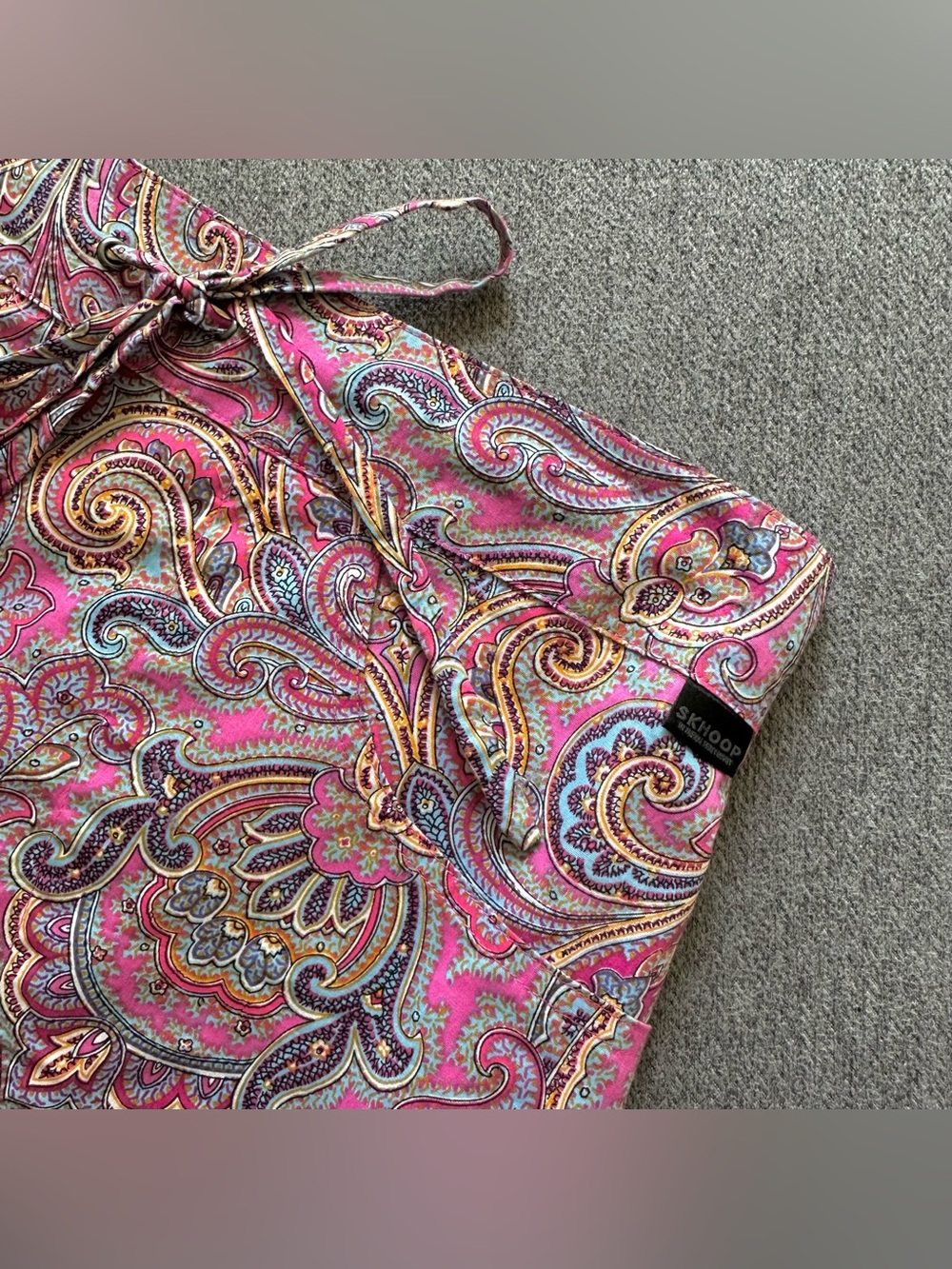 SKHOOP Paisley Cotton Skirt Medium - Picture 2 of 6